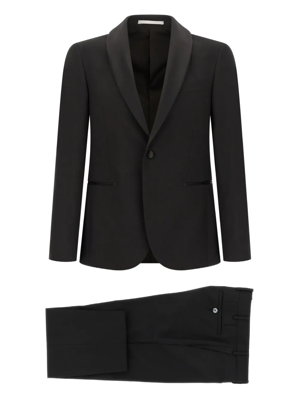 Костюм с шалевым воротником Pal Zileri, черный
Костюм с шалевым воротником Pal Zileri, черный