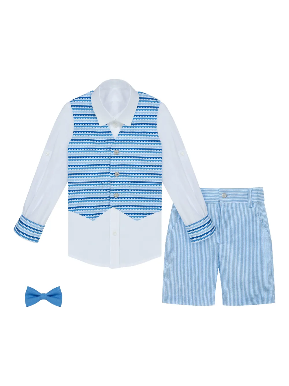 Комплект из топа и шортов в полоску из коллаборации с Mary Katrantzou Lapin House, синий
Комплект из топа и шортов в полоску из коллаборации с Mary Katrantzou Lapin House, синий