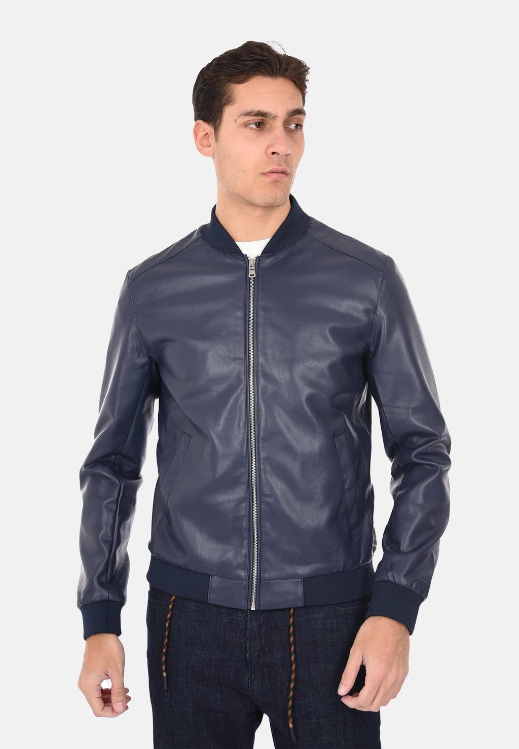 Куртка-бомбер Giacca in similpelle Ciabalù, синий
Куртка-бомбер Giacca in similpelle Ciabalù, синий