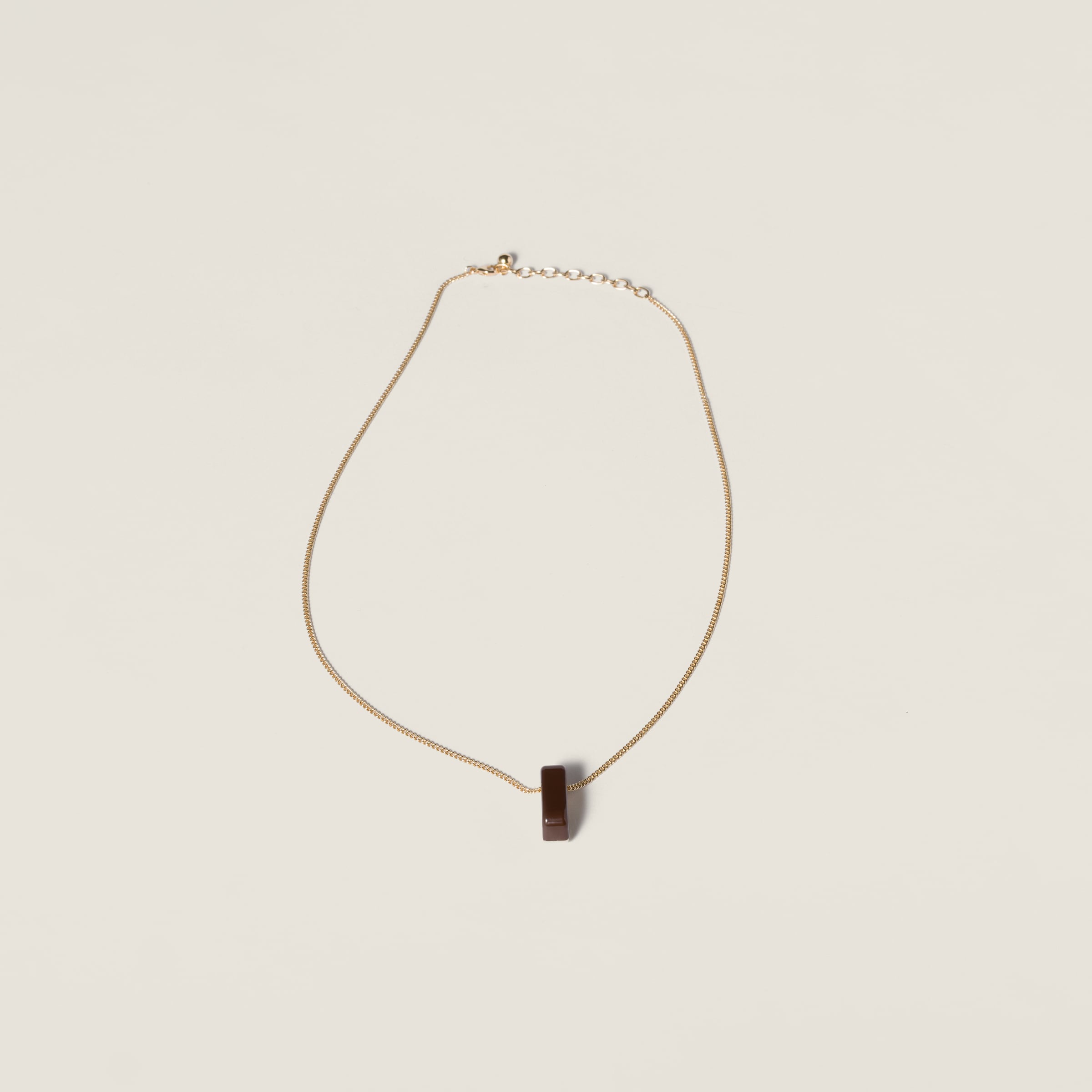 Металлическое ожерелье MIU MIU, темно-коричневый
Металлическое ожерелье MIU MIU, темно-коричневый