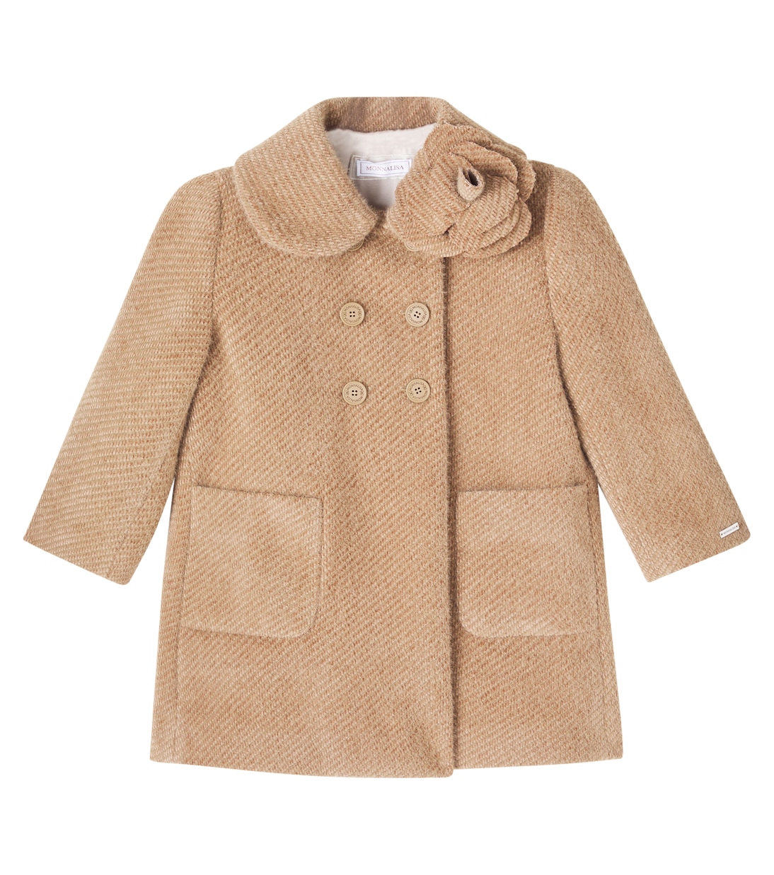 Пальто с цветочной аппликацией Monnalisa, серо-коричневый
Пальто с цветочной аппликацией Monnalisa, серо-коричневый