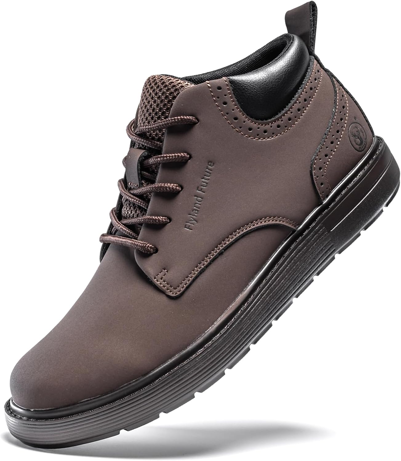 Мужские модные кроссовки FLYLAND, ботинки Чука из кожи, шнуровка, легкие вечерние ботинки, обувь для прогулок и вождения, коричневый
Мужские модные кроссовки FLYLAND, ботинки Чука из кожи, шнуровка, легкие вечерние ботинки, обувь для прогулок и вождения, коричневый