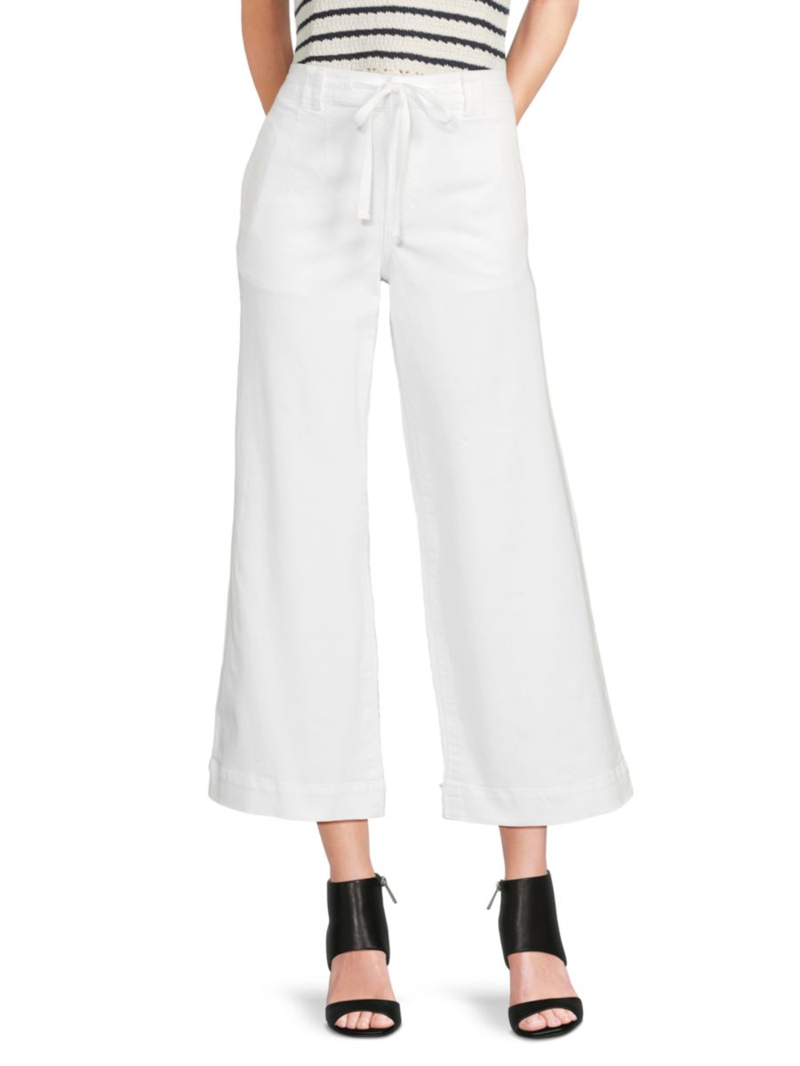 Расклешенные брюки с завязками спереди Joe's Jeans, белый
Расклешенные брюки с завязками спереди Joe's Jeans, белый