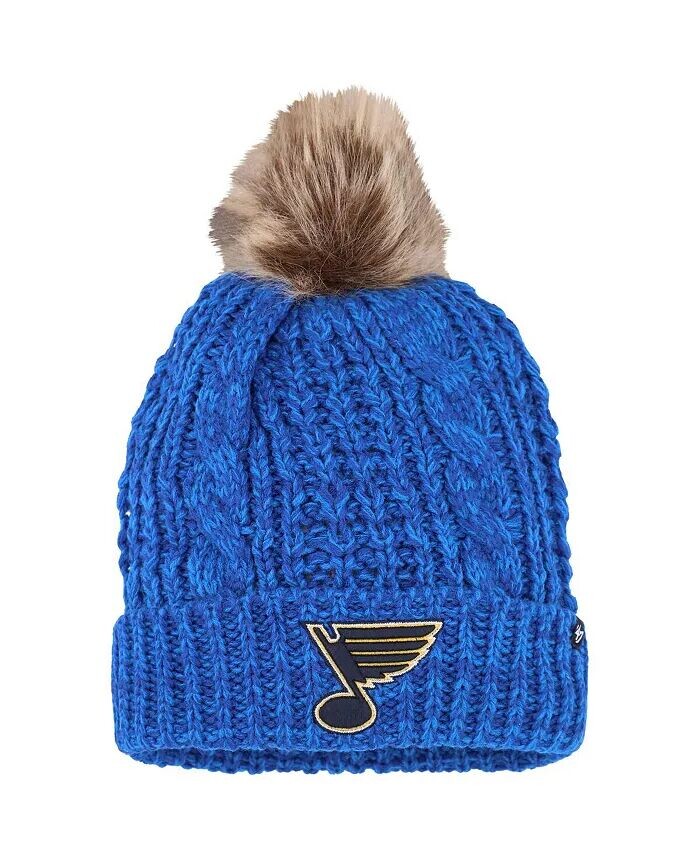 Женская вязаная шапка Royal St. Louis Blues Meeko с манжетами и помпоном '47 Brand
Женская вязаная шапка Royal St. Louis Blues Meeko с манжетами и помпоном '47 Brand