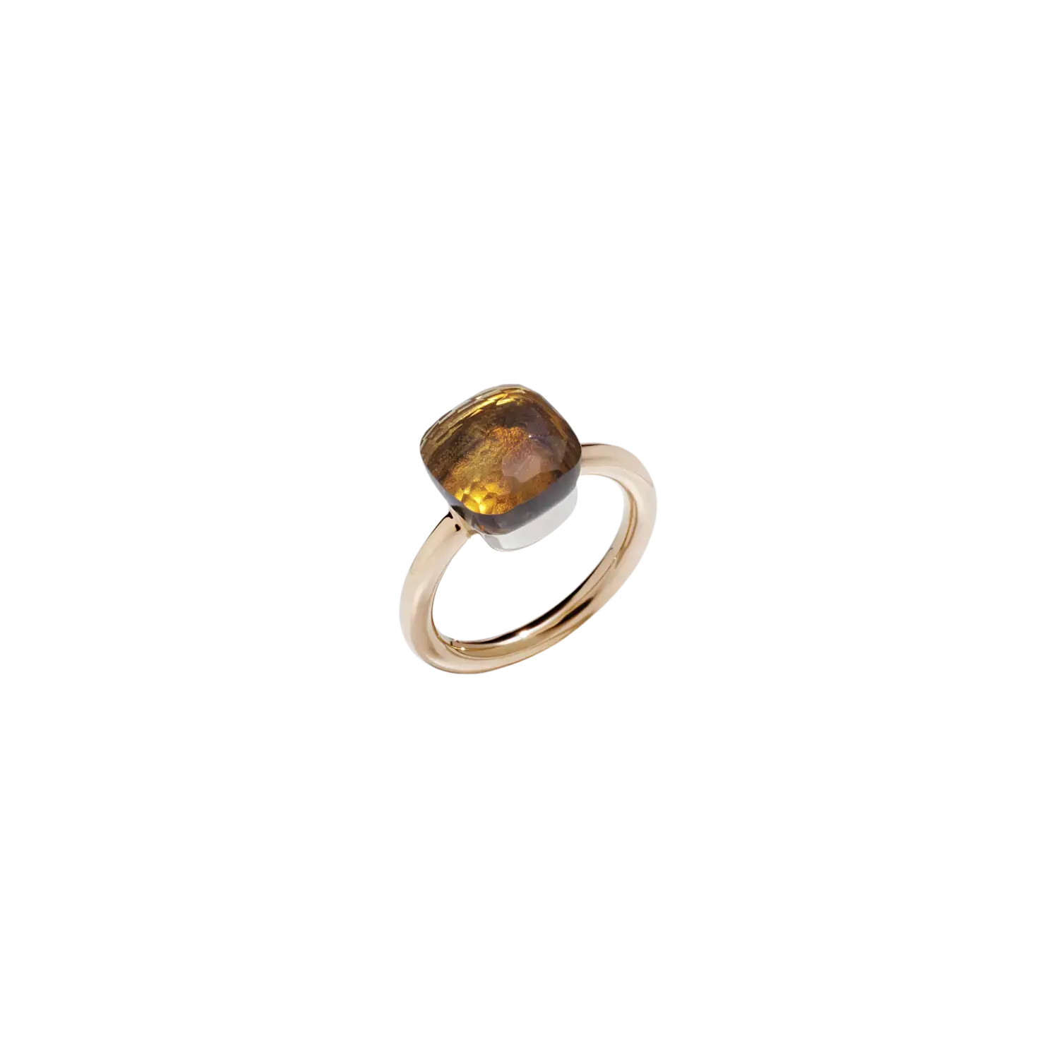 Кольцо Pomellato Nudo из розового и белого золота с кварцем мадейра
Кольцо Pomellato Nudo из розового и белого золота с кварцем мадейра