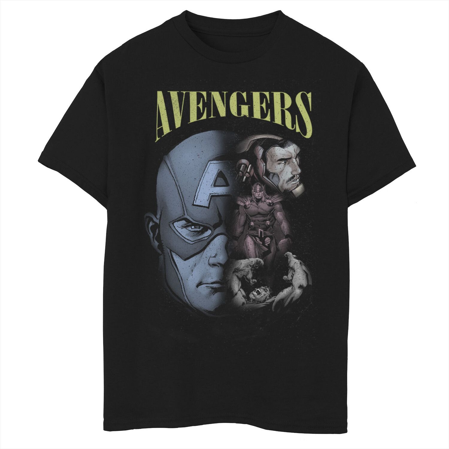 Футболка с изображением выцветшего группового портрета для мальчиков 8–20 лет Marvel Avengers Marvel 
Футболка с изображением выцветшего группового портрета для мальчиков 8–20 лет Marvel Avengers Marvel