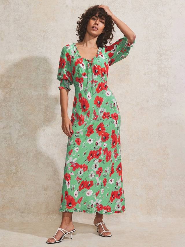 Платье с галстуком спереди с маковым принтом Ro&Zo, красный/разноцветный
Платье с галстуком спереди с маковым принтом Ro&Zo, красный/разноцветный