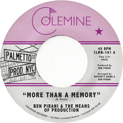 Сингл 7" Pirani, Ben: More Than A Memory
Сингл 7" Pirani, Ben: More Than A Memory