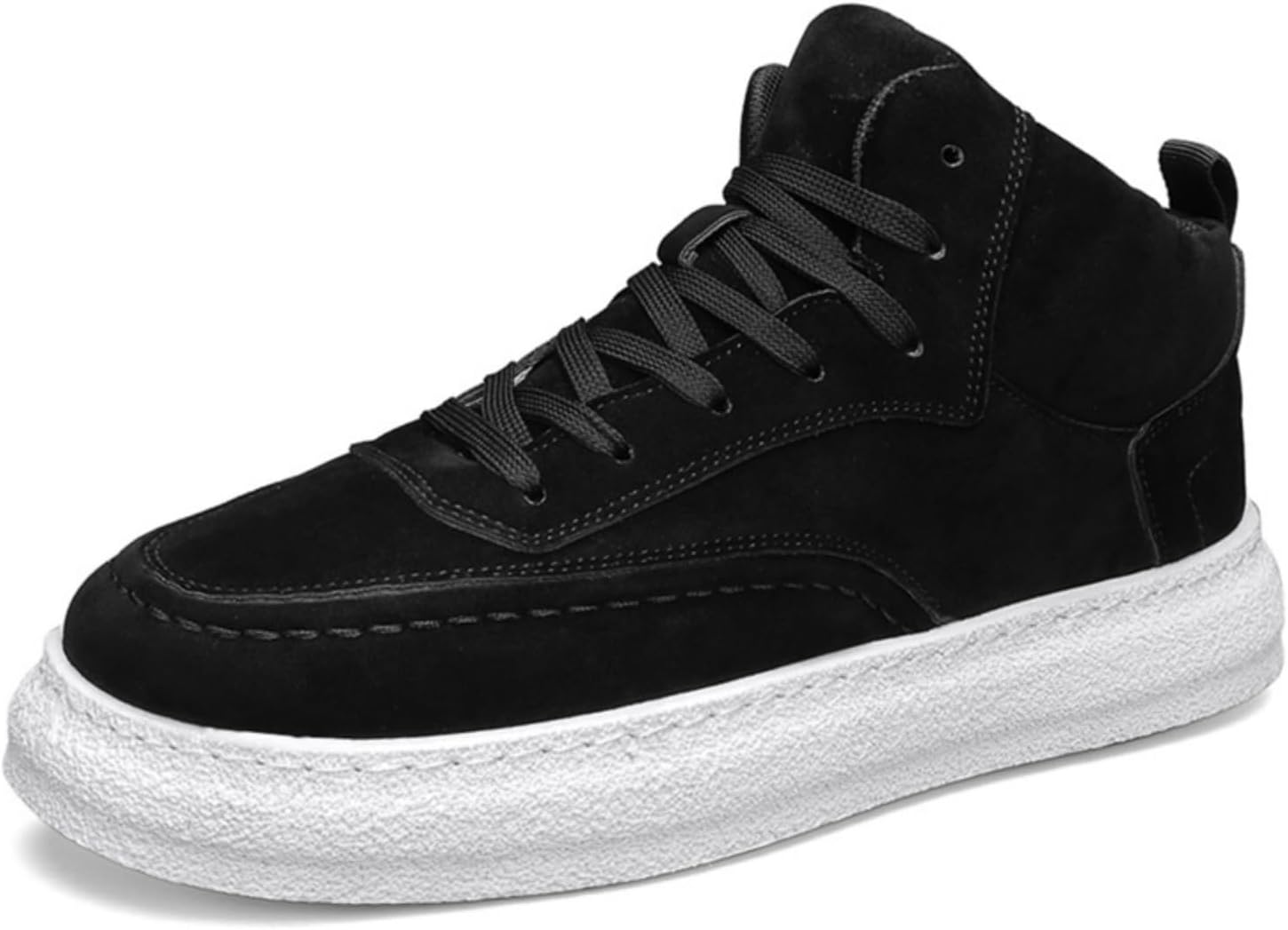 Мужские высокие кроссовки с замшевым верхом, повседневная обувь, белая резиновая подошва, дышащая трикотажная подкладка, ретро-стиль, для повседневной носки (черный/зеленый/хаки) Kelibasi
Мужские высокие кроссовки с замшевым верхом, повседневная обувь, белая резиновая подошва, дышащая трикотажная подкладка, ретро-стиль, для повседневной носки (черный/зеленый/хаки) Kelibasi