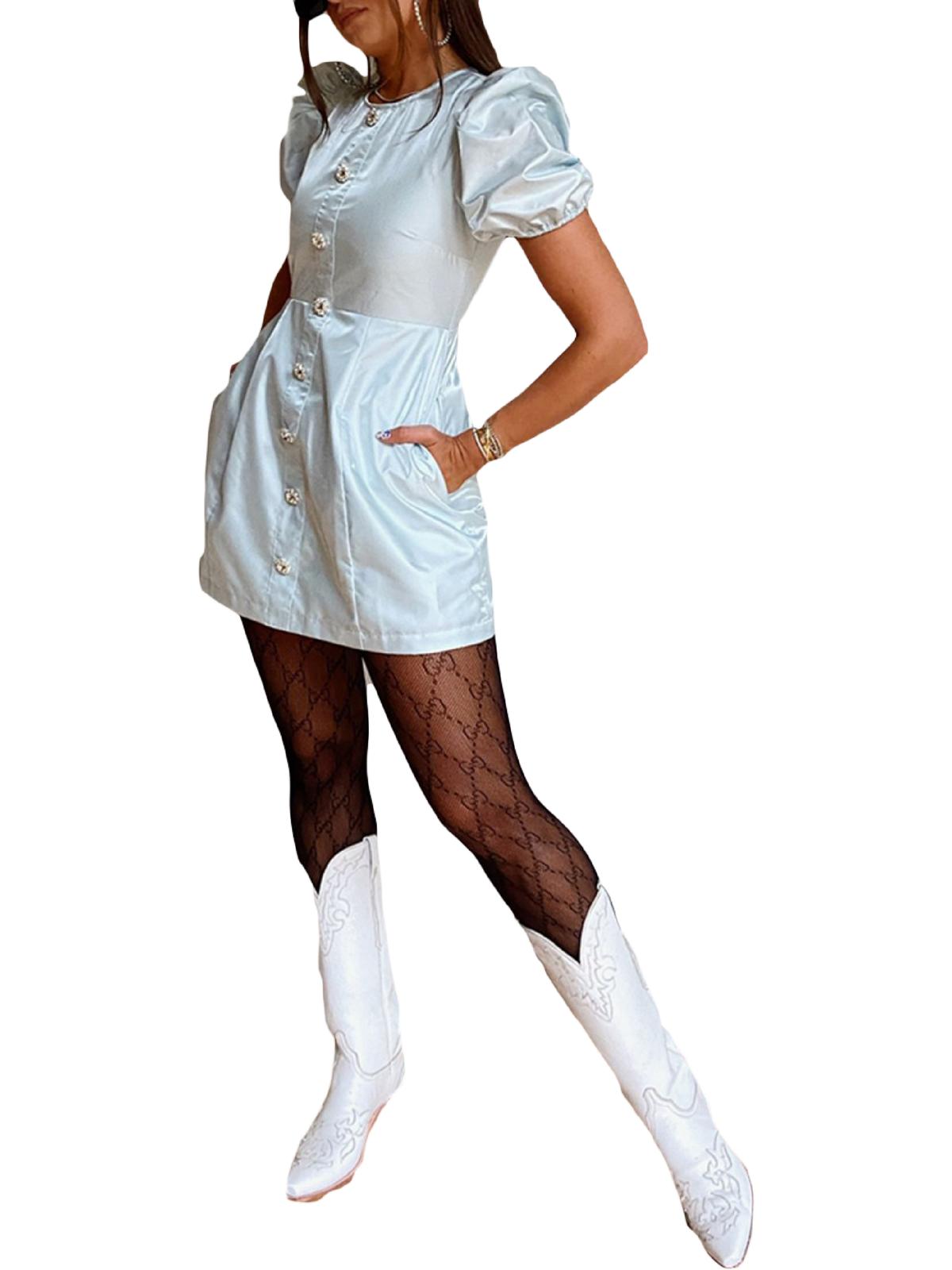 Короткое мини-платье для вечеринок для женщин-юниоров Danielle Bernstein, цвет delic blue
Короткое мини-платье для вечеринок для женщин-юниоров Danielle Bernstein, цвет delic blue