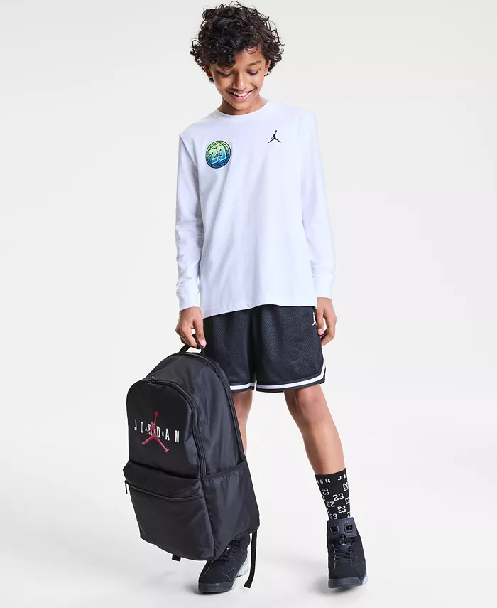 Футболка Big Boys Jumpman Global Rise с принтом, шорты Taping Mesh и рюкзак Jumpman Jordan, мультиколор
Футболка Big Boys Jumpman Global Rise с принтом, шорты Taping Mesh и рюкзак Jumpman Jordan, мультиколор