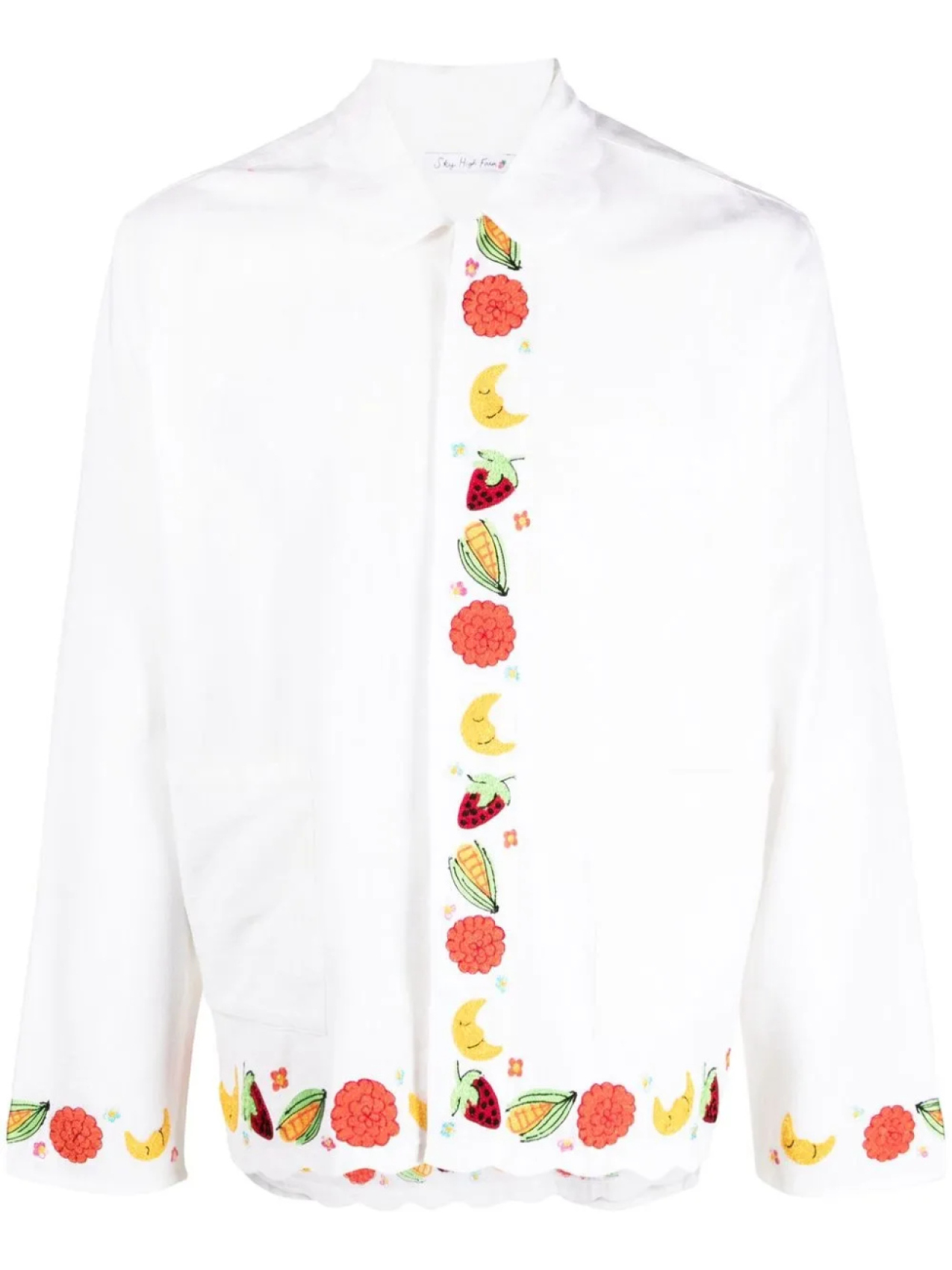 Sky High Farm рубашка Boticelli с вышивкой, белый
Sky High Farm рубашка Boticelli с вышивкой, белый