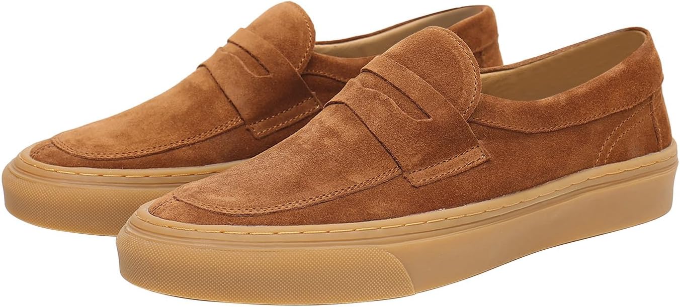 Мужские туфли Santimon слипоны Пэнни-лоферы из замши Модные повседневные деловые туфли на выпускной Мокасины Летние удобные дышащие туфли для мужчин, коричневый
Мужские туфли Santimon слипоны Пэнни-лоферы из замши Модные повседневные деловые туфли на выпускной Мокасины Летние удобные дышащие туфли для мужчин, коричневый