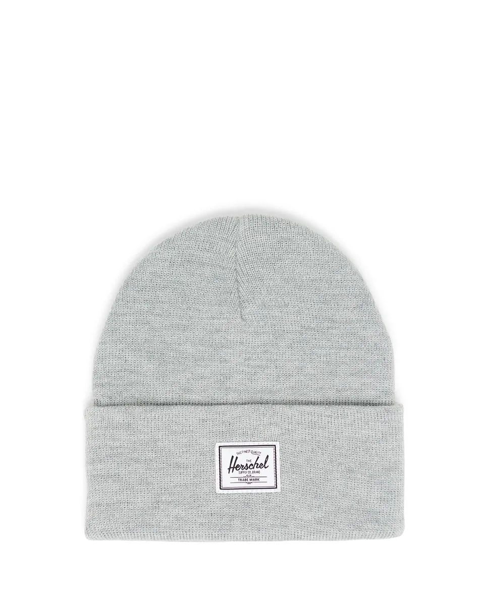 Разношенный белый вязаный унисекс-головной убор Herschel, светло-серый 
Разношенный белый вязаный унисекс-головной убор Herschel, светло-серый