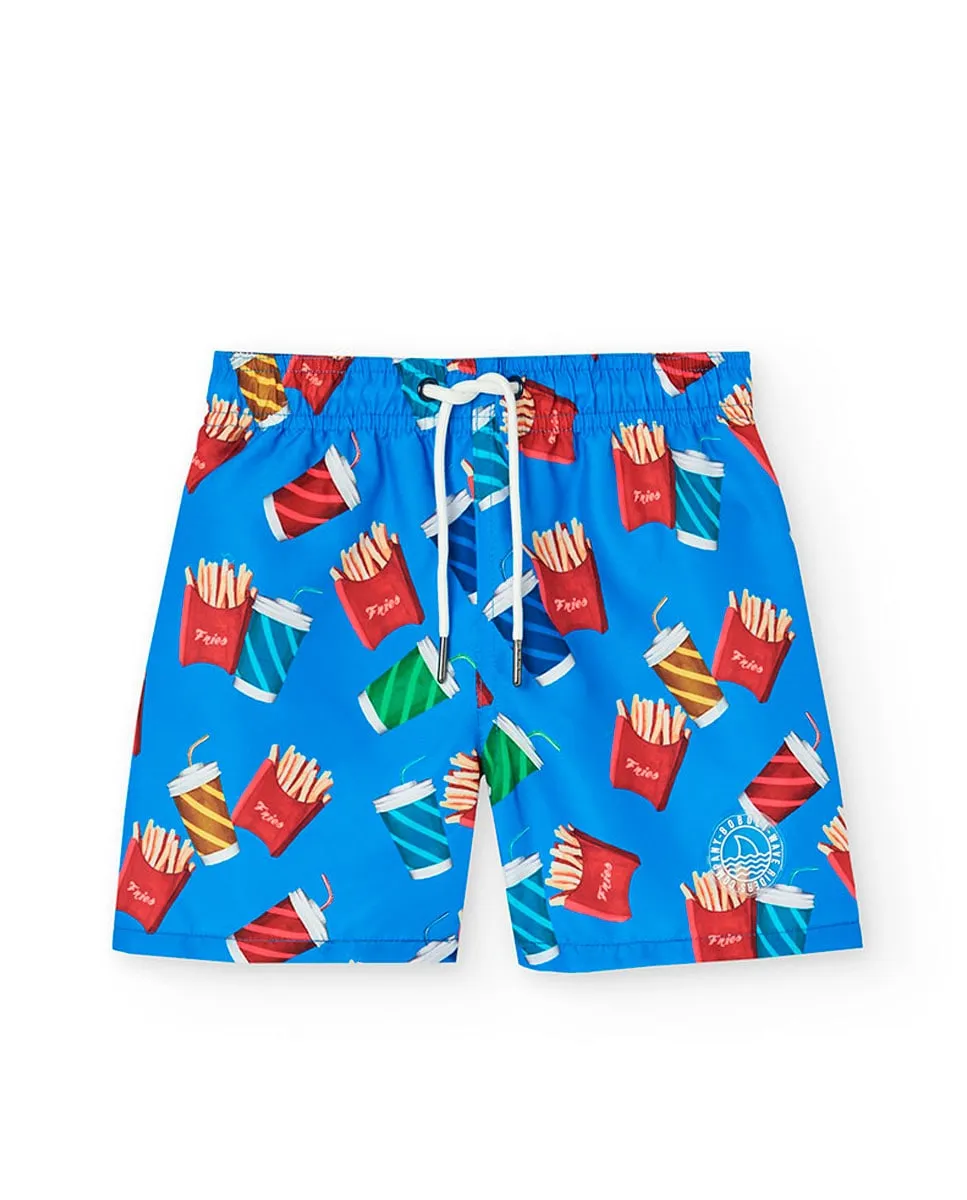 Купальник для мальчика с принтом и кулиской Boboli, синий индиго
Купальник для мальчика с принтом и кулиской Boboli, синий индиго