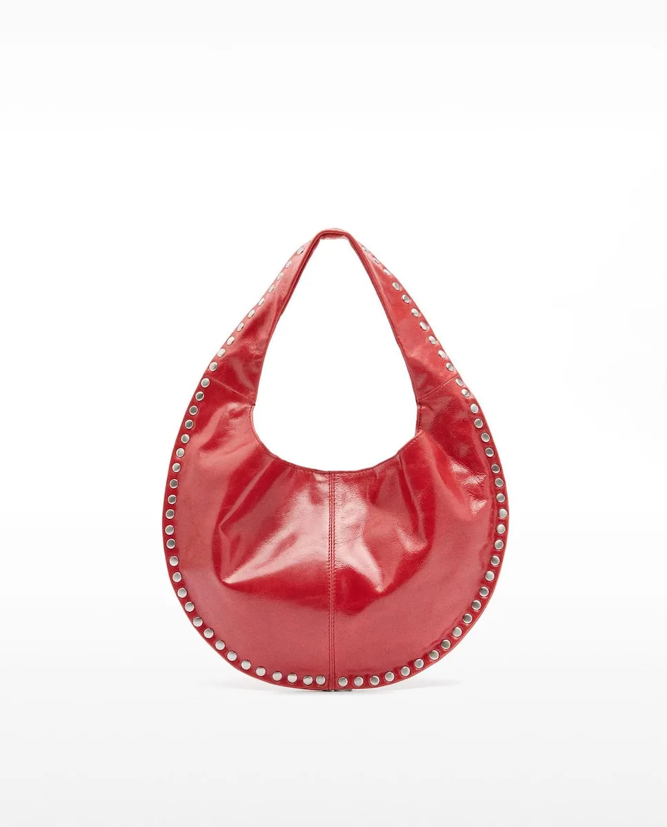 Сумка через плечо из гладкой кожи в стиле хобо с заклепками и магнитной застежкой Parfois, красный
Сумка через плечо из гладкой кожи в стиле хобо с заклепками и магнитной застежкой Parfois, красный
