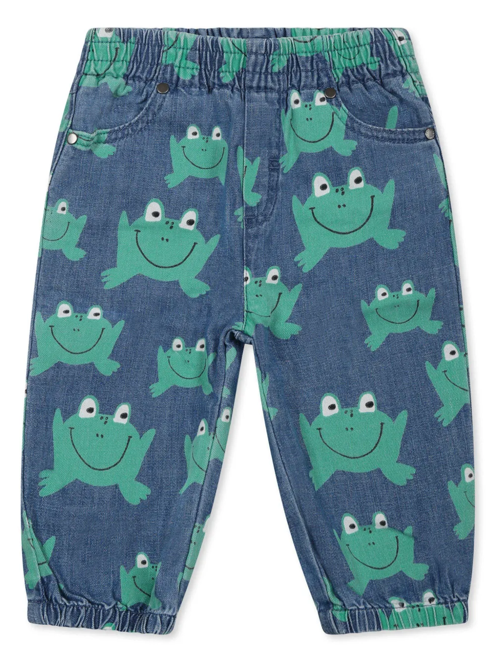 Джинсы с графичным принтом Stella McCartney Kids, синий 
Джинсы с графичным принтом Stella McCartney Kids, синий