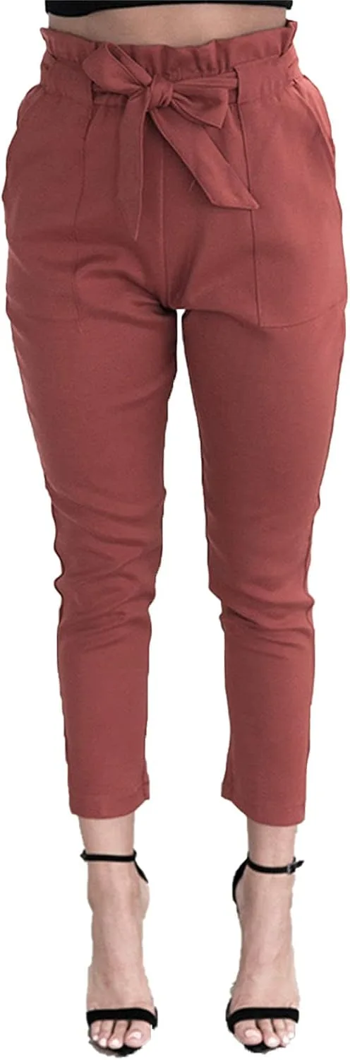 Maiyifu-GJ женские брюки-карандаш с поясом и завязкой, casual, slim fit, эластичная талия
Maiyifu-GJ женские брюки-карандаш с поясом и завязкой, casual, slim fit, эластичная талия