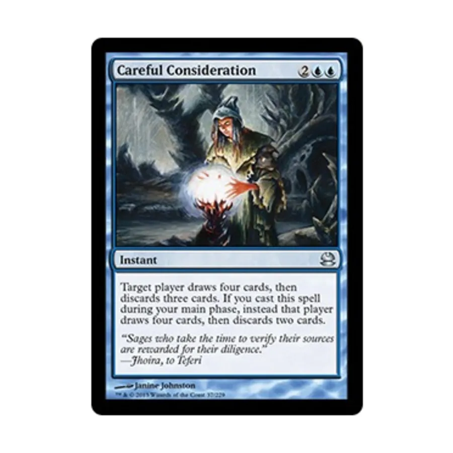 CCG Тщательное рассмотрение (U), MTG - Modern Masters 2013
CCG Тщательное рассмотрение (U), MTG - Modern Masters 2013