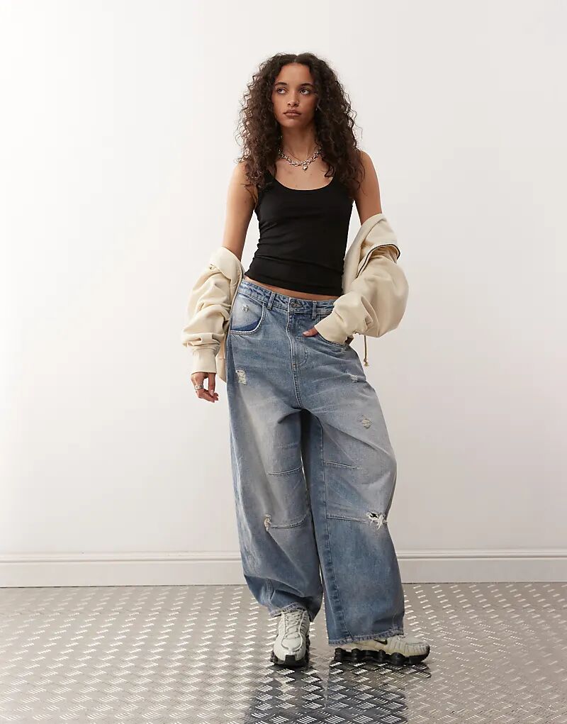 Топ COLLUSION с квадратным вырезом и бретельками, черный
Топ COLLUSION с квадратным вырезом и бретельками, черный