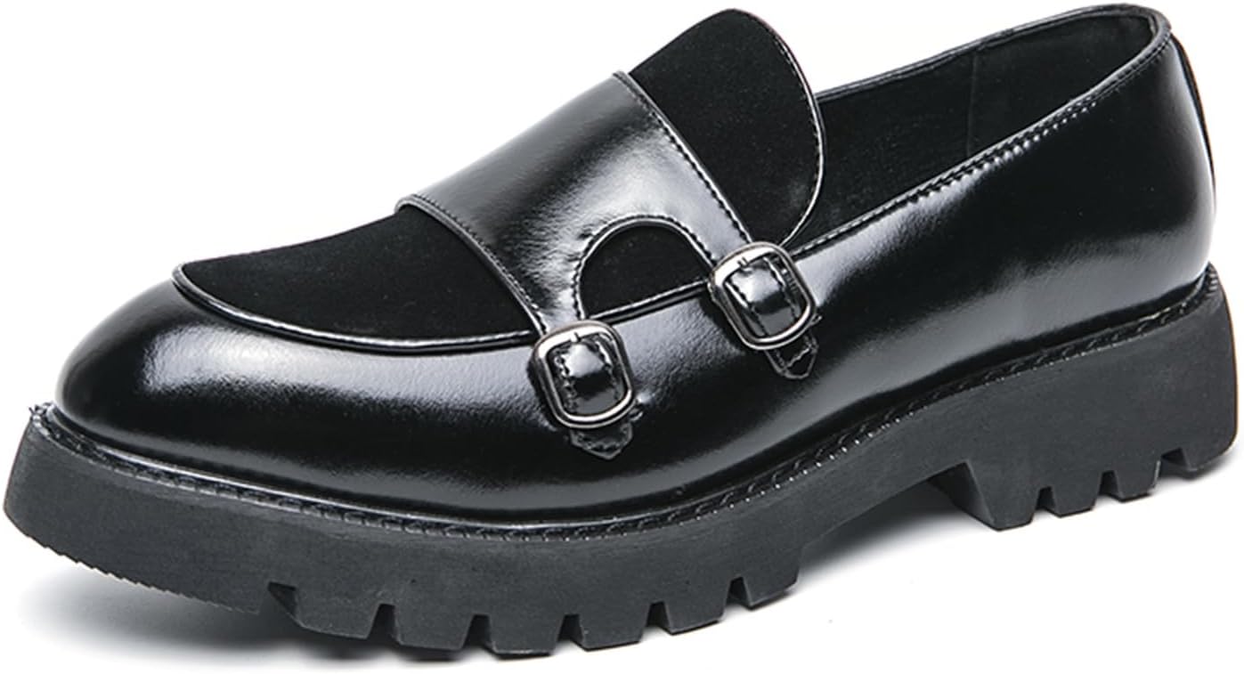 Мужские замшевые лоферы на платформе с застежкой-монк, ретро модель с низким верхом и заостренным носком, подходящие для официальных вечеринок, деловых мероприятий и свадеб Zzyyzzyy, черный
Мужские замшевые лоферы на платформе с застежкой-монк, ретро модель с низким верхом и заостренным носком, подходящие для официальных вечеринок, деловых мероприятий и свадеб Zzyyzzyy, черный