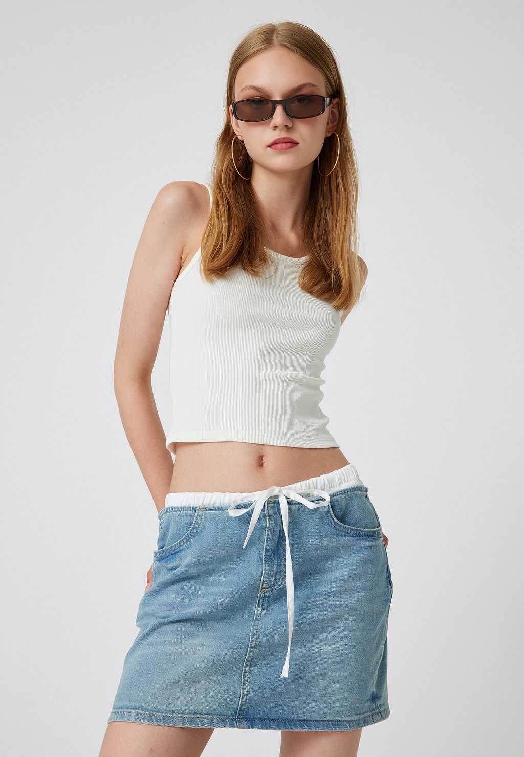 Мини-юбка Koton, синий деним
Мини-юбка Koton, синий деним