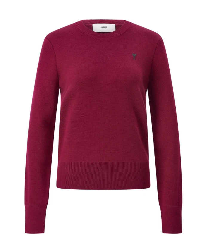 Свитер из мериносовой шерсти с культовым логотипом. Ami Paris, красный
Свитер из мериносовой шерсти с культовым логотипом. Ami Paris, красный