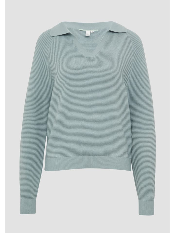 Вязаный свитер цвета 7217_шалфейно-зеленый QS
Вязаный свитер цвета 7217_шалфейно-зеленый QS