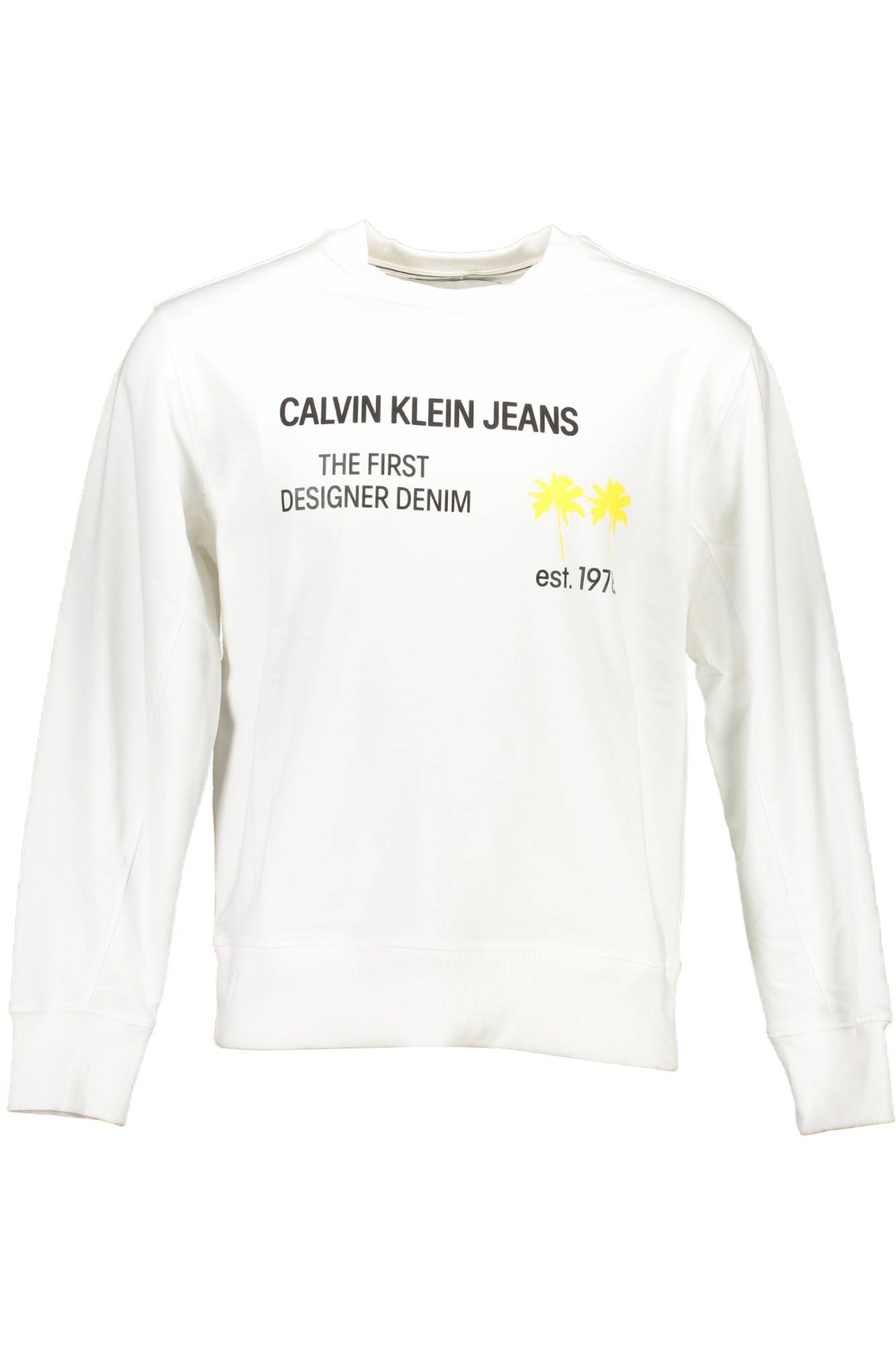 Белый хлопковый мужской свитер Calvin Klein
Белый хлопковый мужской свитер Calvin Klein