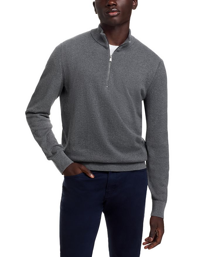 Ebrando Свитер с молнией на четверть BOSS, серый
Ebrando Свитер с молнией на четверть BOSS, серый