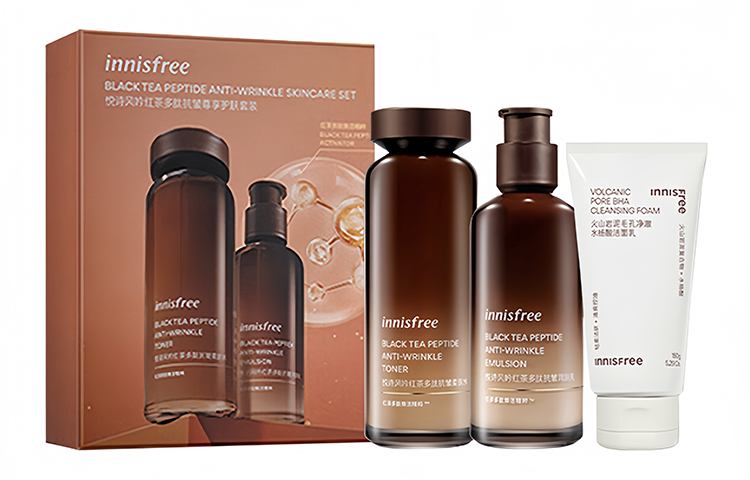 Innisfree Набор для ухода за кожей YUESHIFENGYIN Black Tea Peptide увлажняет и питает 160мл+100мл+150г/160мл+100мл+50г
Innisfree Набор для ухода за кожей YUESHIFENGYIN Black Tea Peptide увлажняет и питает 160мл+100мл+150г/160мл+100мл+50г