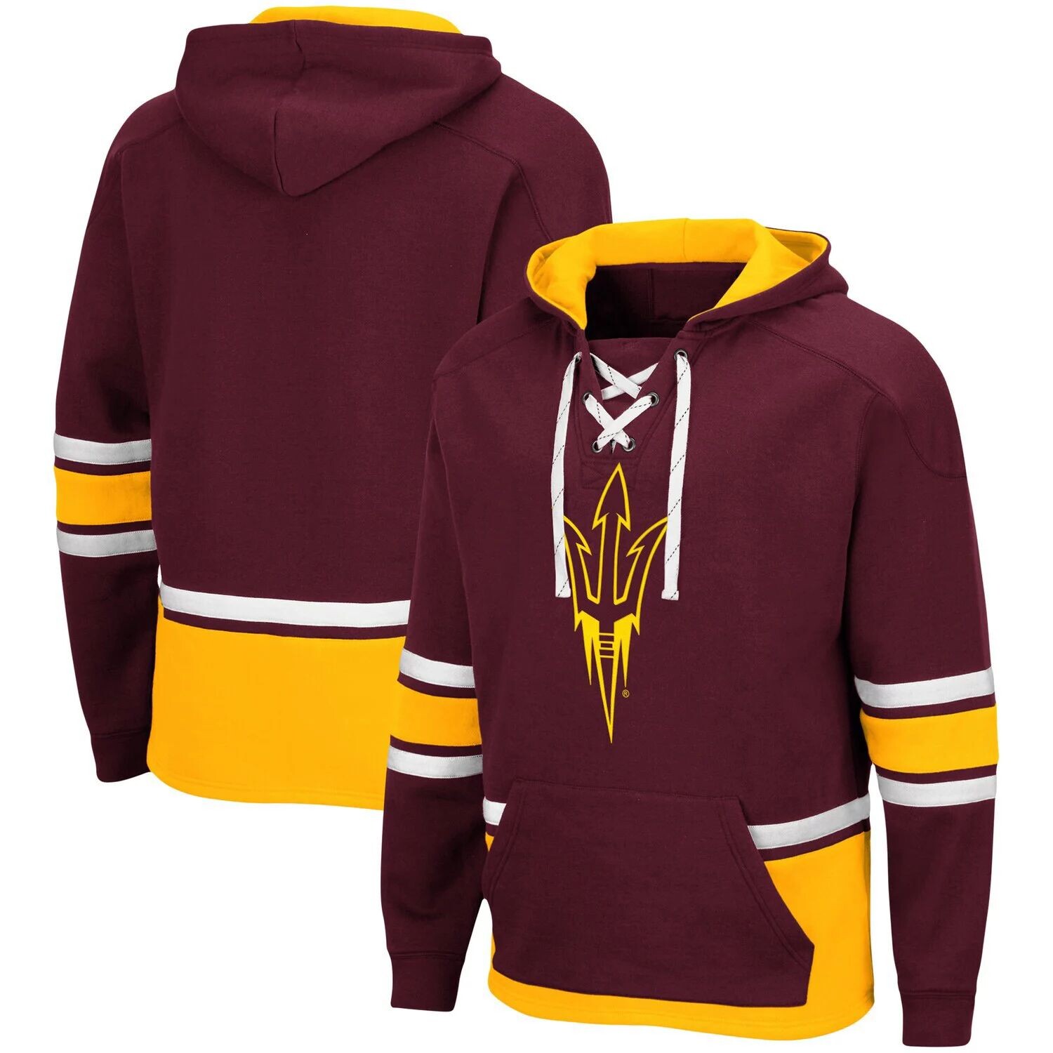 Мужская толстовка с капюшоном Colosseum Maroon Arizona State Sun Devils Lace Up 3.0
Мужская толстовка с капюшоном Colosseum Maroon Arizona State Sun Devils Lace Up 3.0
