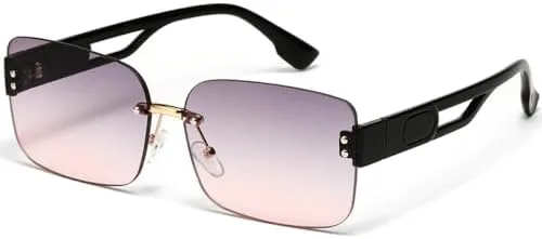 Ретро-очки без оправы прямоугольной формы для женщин, винтажные солнцезащитные очки с алмазной огранкой для мужчин, классические винтажные очки UV400 MTZJH, Grey Pink
Ретро-очки без оправы прямоугольной формы для женщин, винтажные солнцезащитные очки с алмазной огранкой для мужчин, классические винтажные очки UV400 MTZJH, Grey Pink