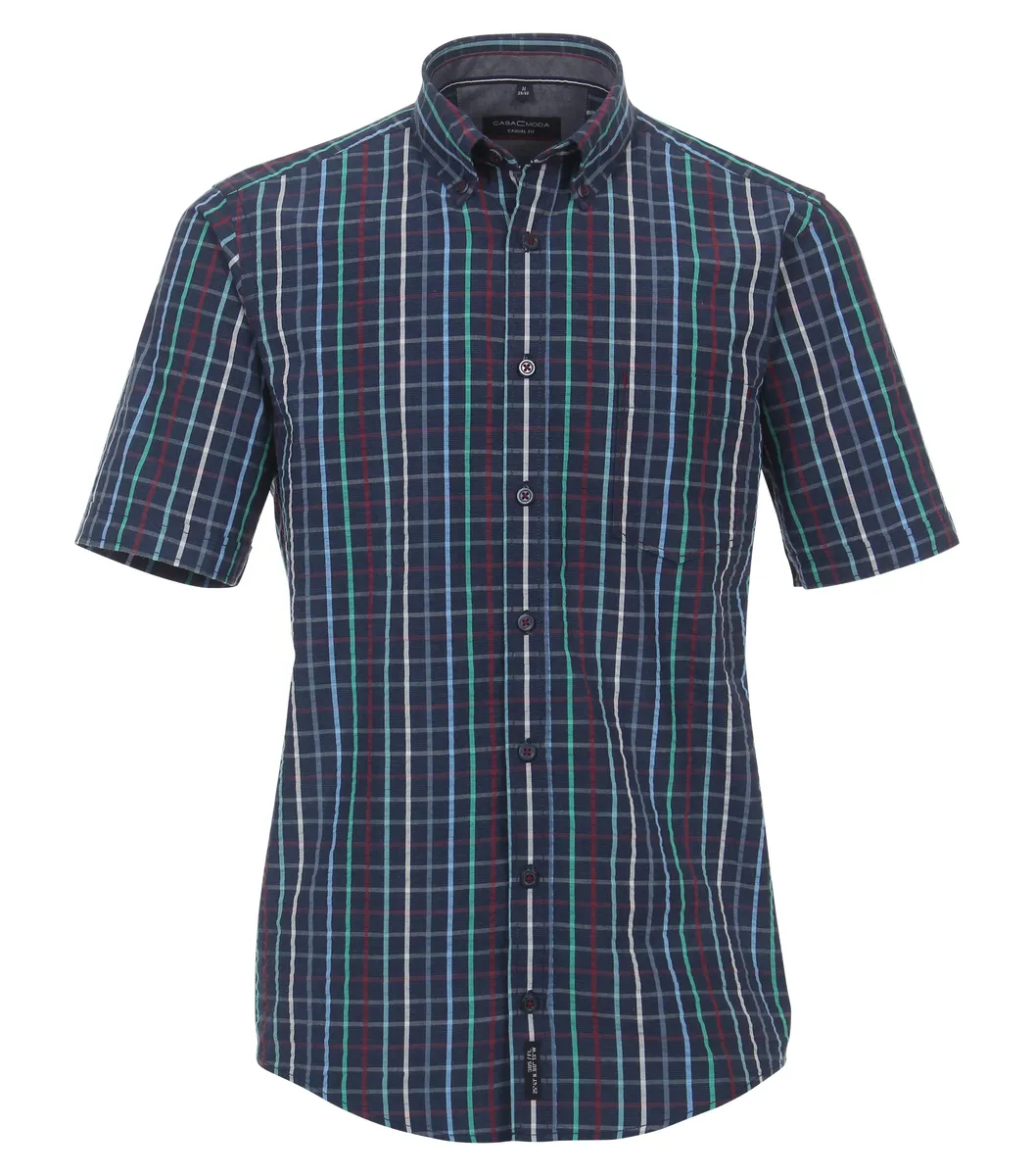 Рубашка CASAMODA с короткими рукавами "Повседневная рубашка CASAMODA с короткими рукавами в клетку ", синий
Рубашка CASAMODA с короткими рукавами "Повседневная рубашка CASAMODA с короткими рукавами в клетку ", синий