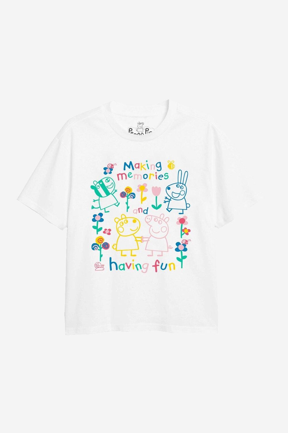Футболка с контуром Fun Friends Peppa Pig, белый
Футболка с контуром Fun Friends Peppa Pig, белый