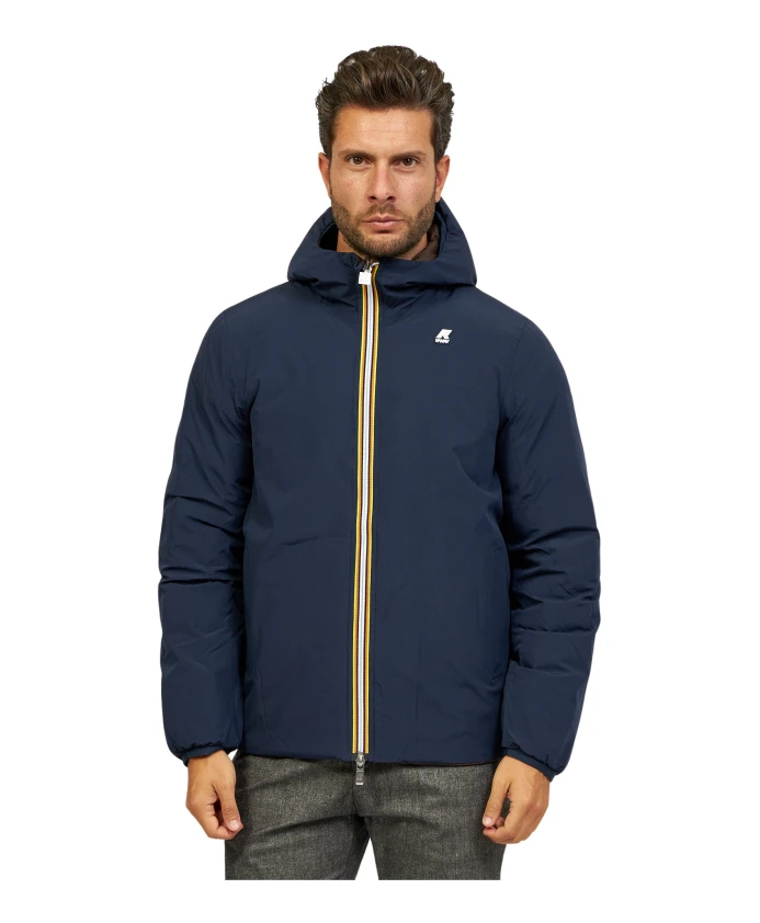 Двусторонняя пуховая куртка K-Way, синий
Двусторонняя пуховая куртка K-Way, синий