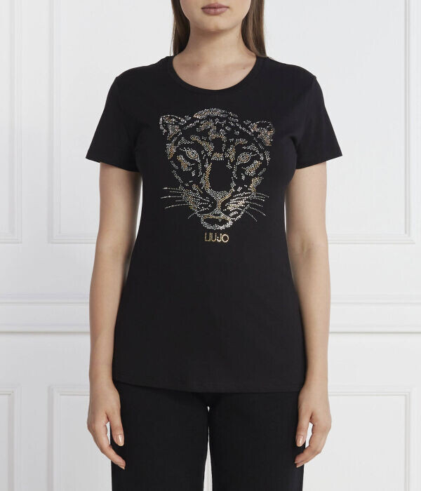 Футболка женская Liu Jo с тигром, черный 
Футболка женская Liu Jo с тигром, черный