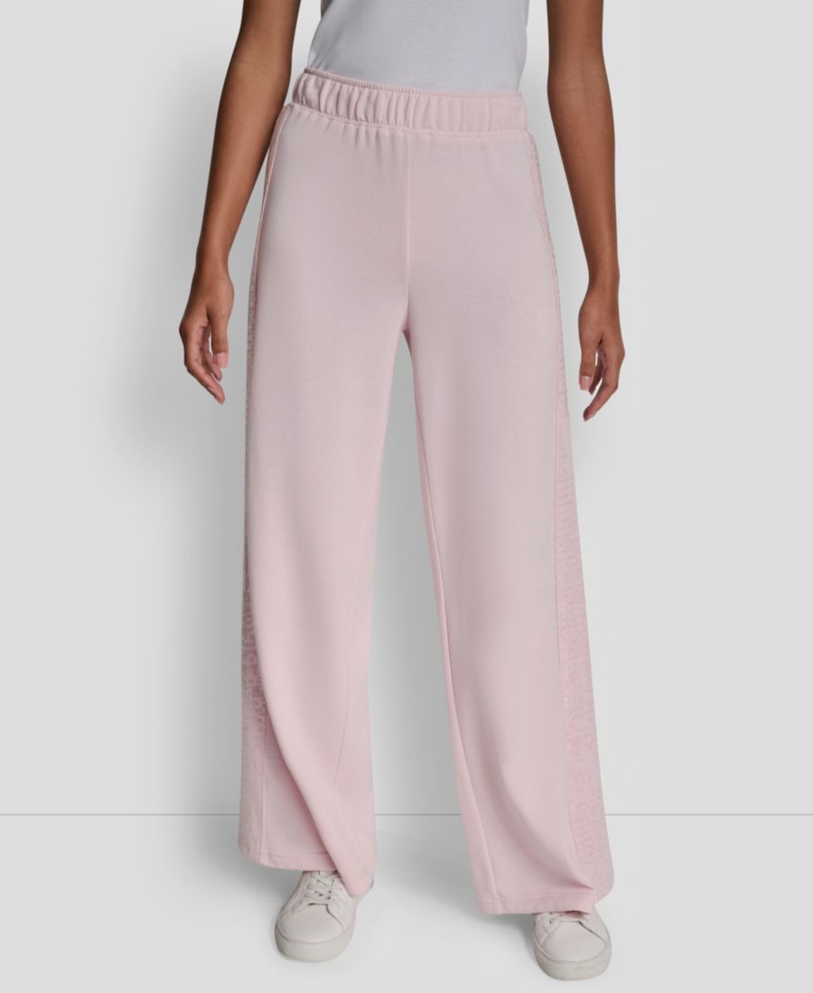 Женские брюки средней посадки с пайетками и широкими штанинами DKNY Jeans, Pink Moon
Женские брюки средней посадки с пайетками и широкими штанинами DKNY Jeans, Pink Moon