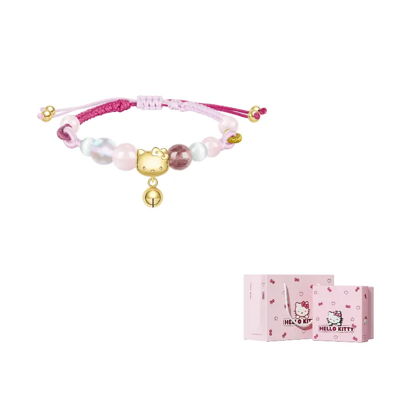 Sanrio Браслет из бусин клубничного кварца для женщин
Sanrio Браслет из бусин клубничного кварца для женщин