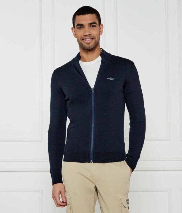 Свитер облегающий Aeronautica Militare на молнии, синий
Свитер облегающий Aeronautica Militare на молнии, синий