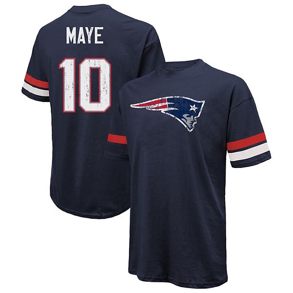Мужская футболка oversized Drake Maye New England Patriots в цвете navy Majestic Threads
Мужская футболка oversized Drake Maye New England Patriots в цвете navy Majestic Threads