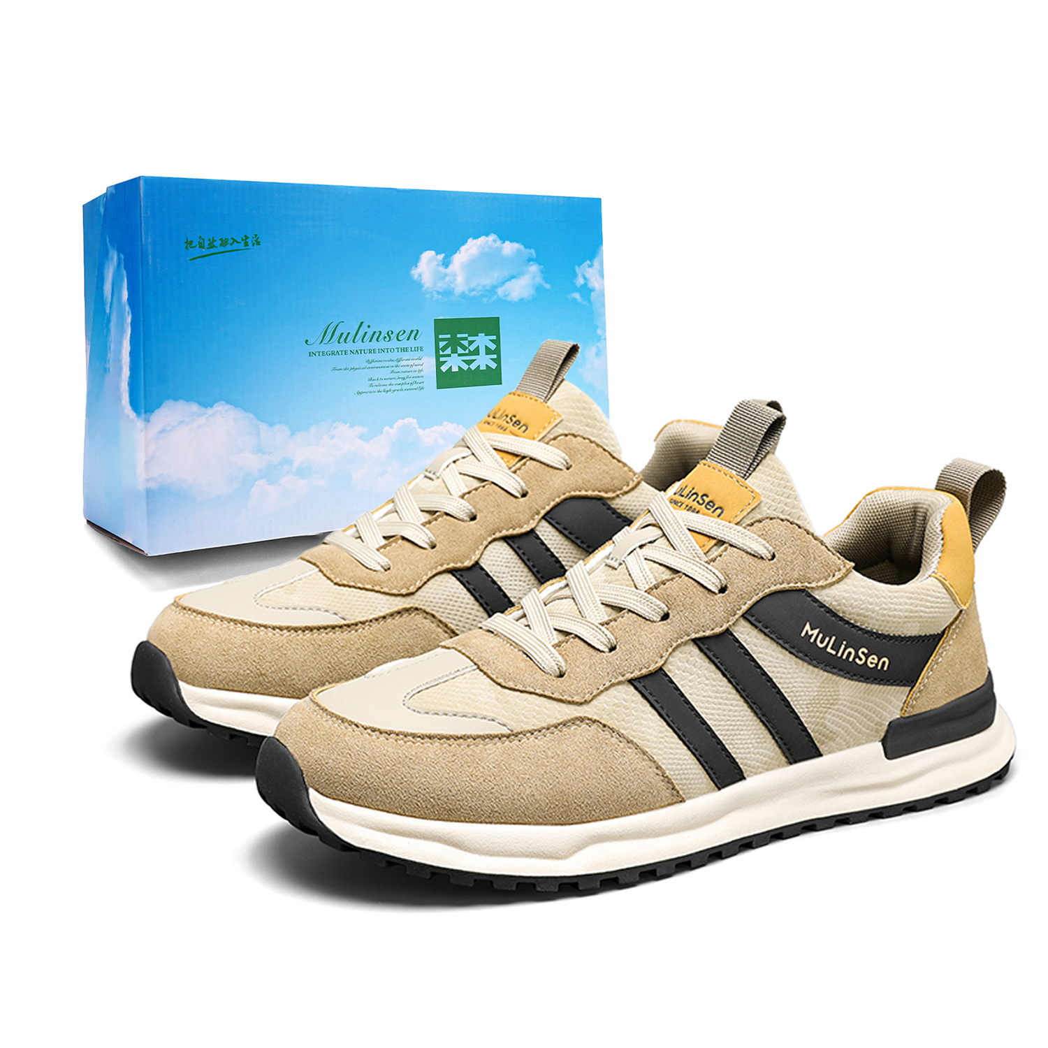 Mulinsen Мужские низкие кеды повседневные хаки, цвет Khaki
Mulinsen Мужские низкие кеды повседневные хаки, цвет Khaki