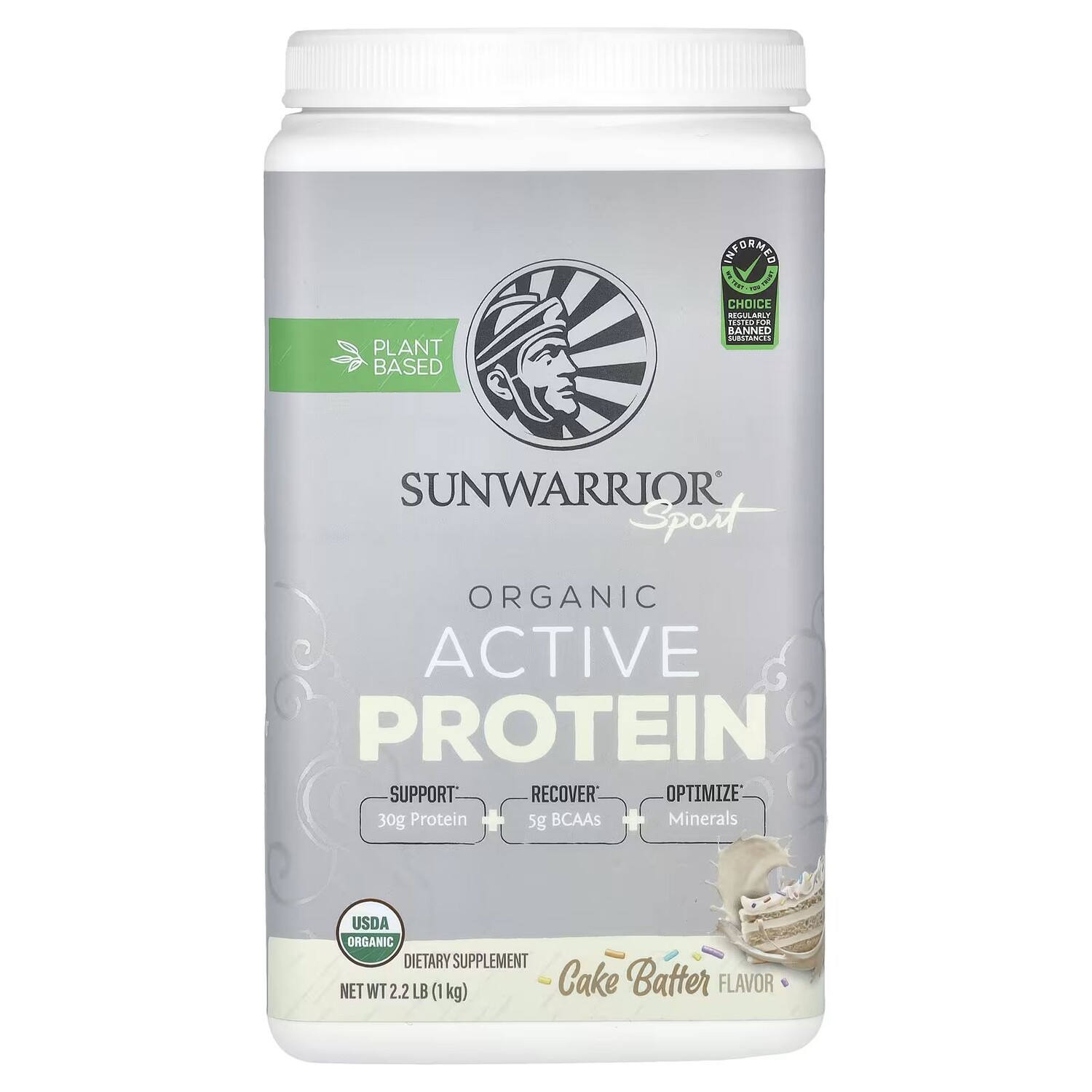 Sport, Органический активный протеин, тесто для торта, 1 кг (2,2 фунта) Sunwarrior
Sport, Органический активный протеин, тесто для торта, 1 кг (2,2 фунта) Sunwarrior