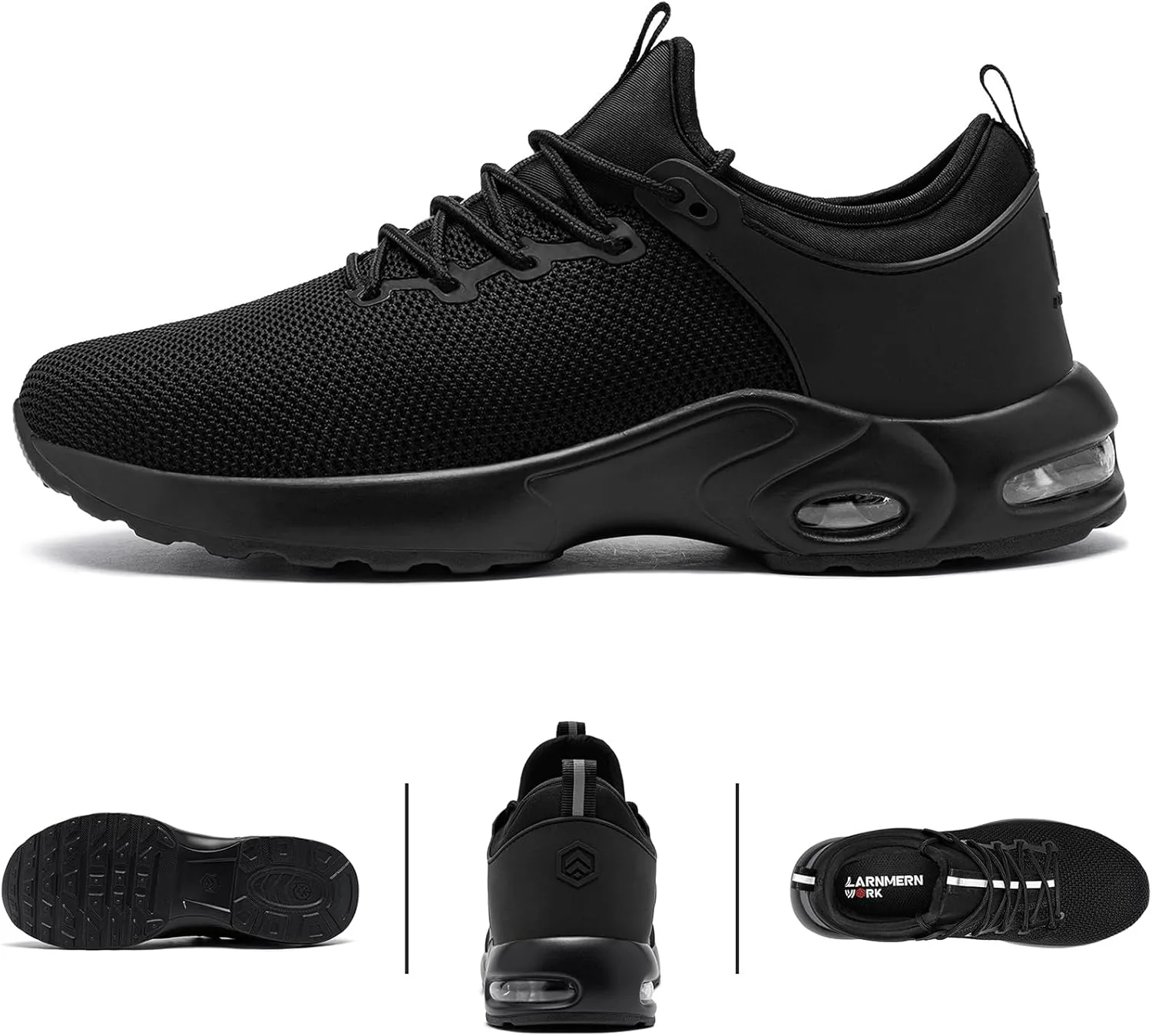 Мужские рабочие кроссовки LARNMERN с водонепроницаемым стальным носком, легкие, удобные, для строительства, с удобной посадкой, черный
Мужские рабочие кроссовки LARNMERN с водонепроницаемым стальным носком, легкие, удобные, для строительства, с удобной посадкой, черный