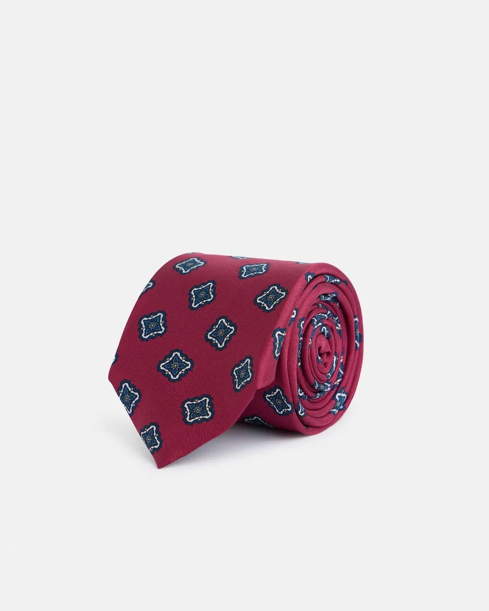 Галстук из шелка с нерегулярным узором Silbon, красный
Галстук из шелка с нерегулярным узором Silbon, красный
