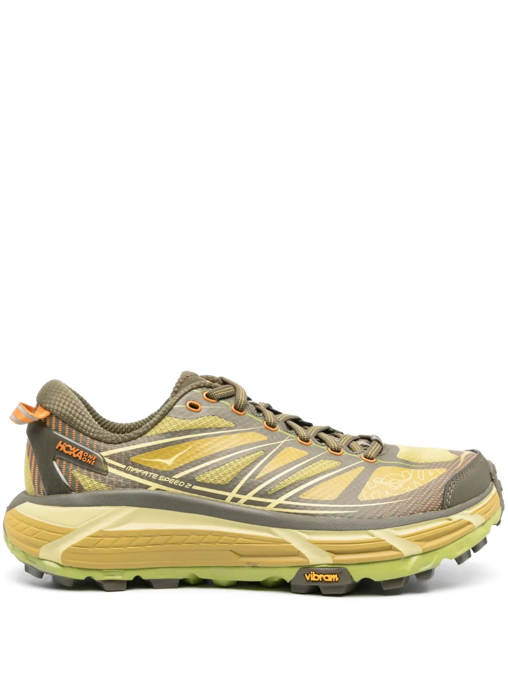 Кроссовки Mafate Speed 2 HOKA, зеленый 
Кроссовки Mafate Speed 2 HOKA, зеленый