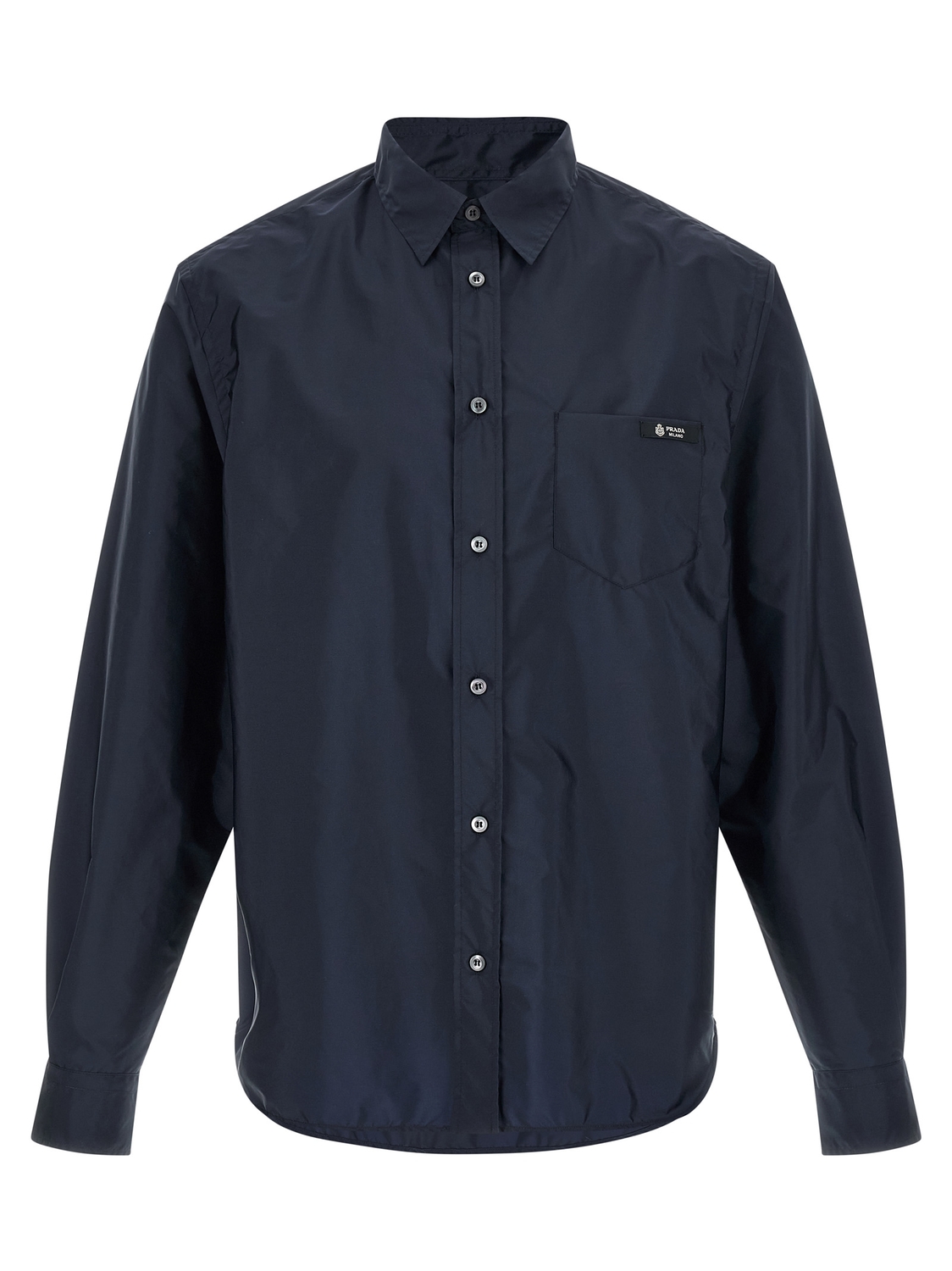 Рубашка из переработанного нейлона Prada, синий
Рубашка из переработанного нейлона Prada, синий