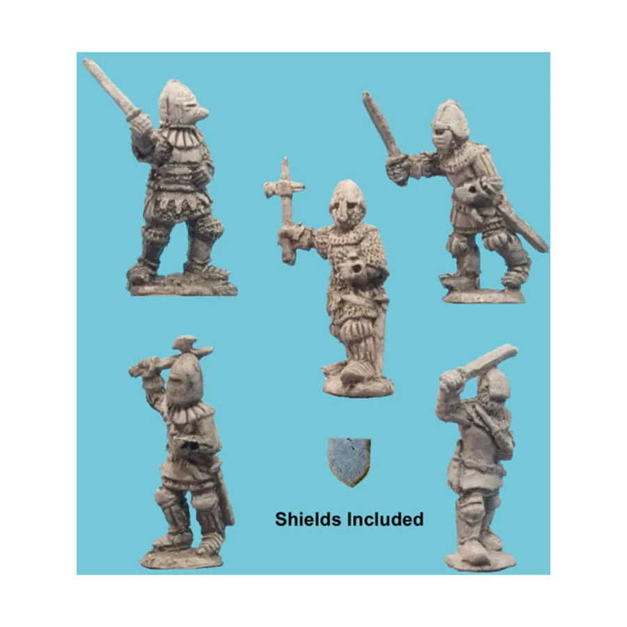 Немецкие рыцари - спешенные, Hundred Years War - Crecy and Poitiers (15mm) (Old Glory)
Немецкие рыцари - спешенные, Hundred Years War - Crecy and Poitiers (15mm) (Old Glory)