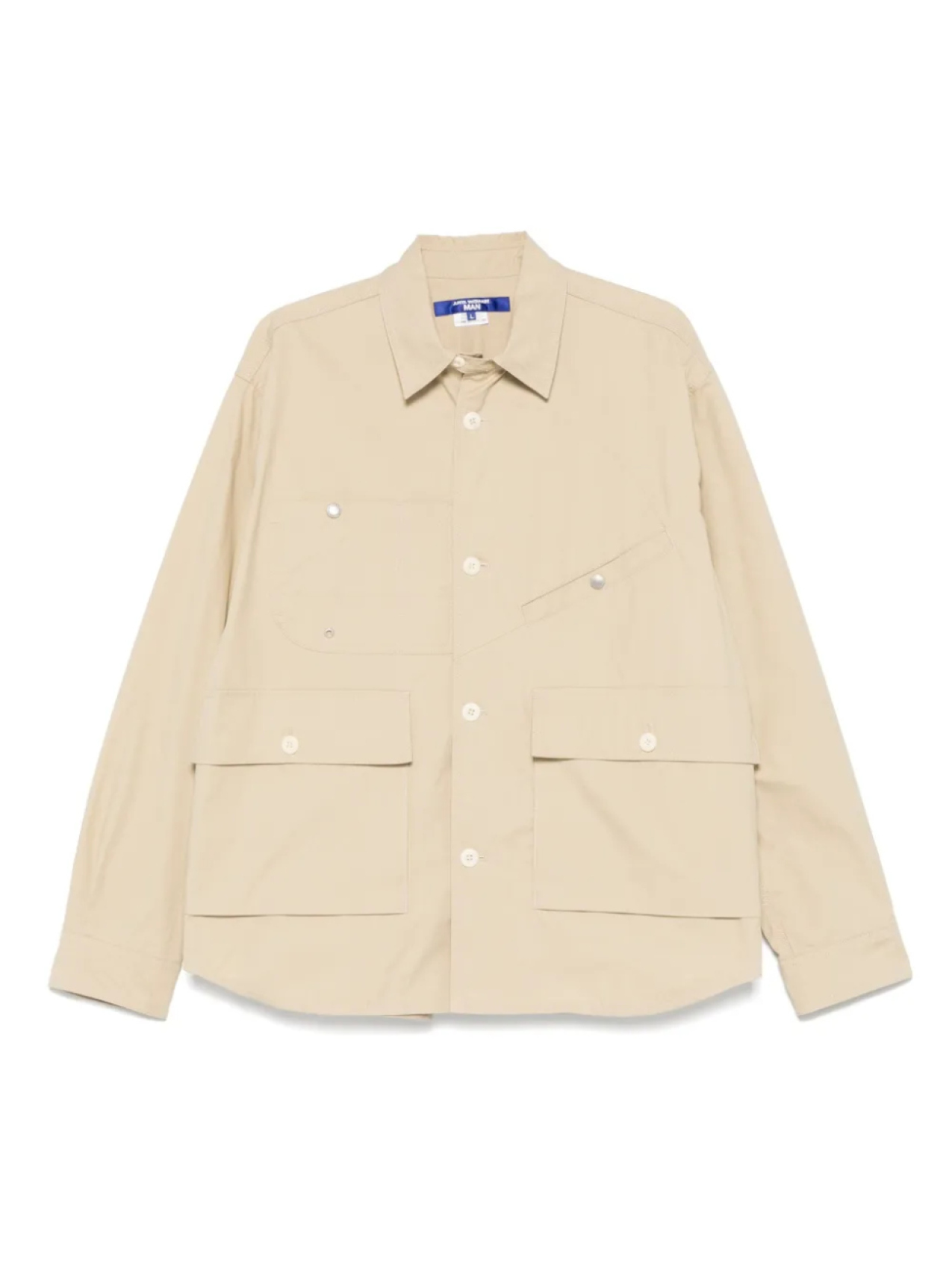 Хлопковая рубашка-пиджак Junya Watanabe MAN, нейтральный
Хлопковая рубашка-пиджак Junya Watanabe MAN, нейтральный