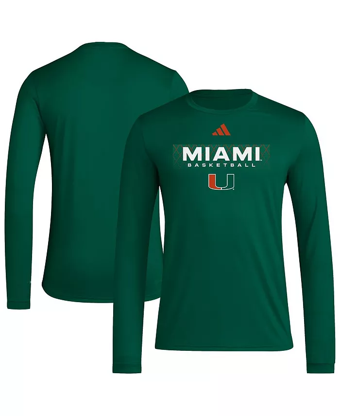 Мужская зеленая футболка с длинным рукавом Miami Hurricanes Locker On-Court In the Fade adidas
Мужская зеленая футболка с длинным рукавом Miami Hurricanes Locker On-Court In the Fade adidas